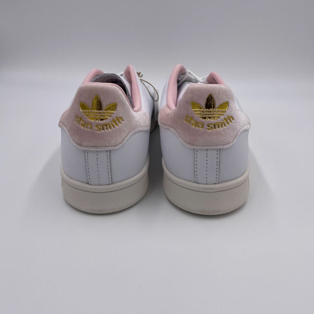 adidas Stan Smith White / Pink Womens Shoes - Picture 4 of 8